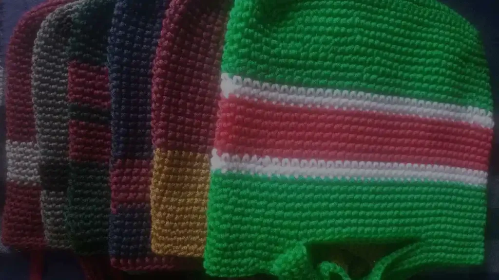 A display of handcrafted goods made by DestinyImpact CBO beneficiaries as part of economic empowerment and small business support.