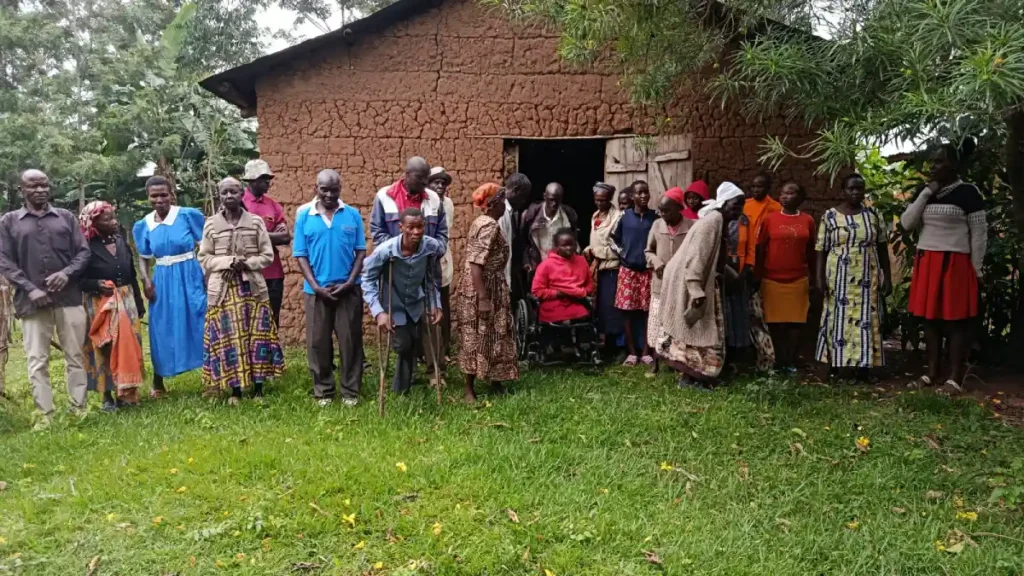Members of a self-help group for persons with disabilities in Bungoma, beneficiaries of DestinyImpact CBO’s disability aid and empowerment programs.