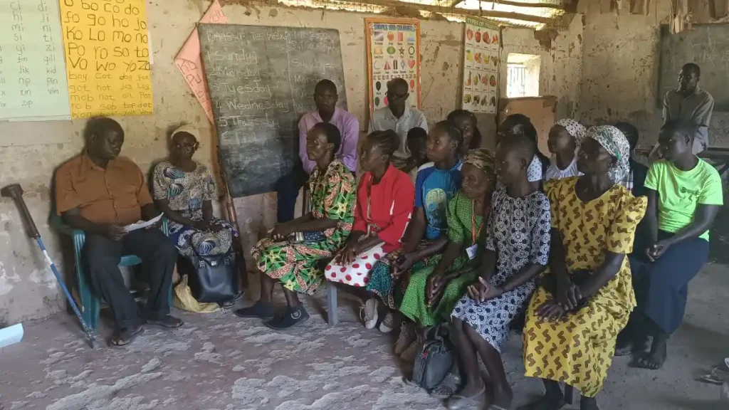 Members of the Ng’oli Physically Challenged Home Craft Self Help Group gathered during their first meeting with Destiny Impact in 2023.